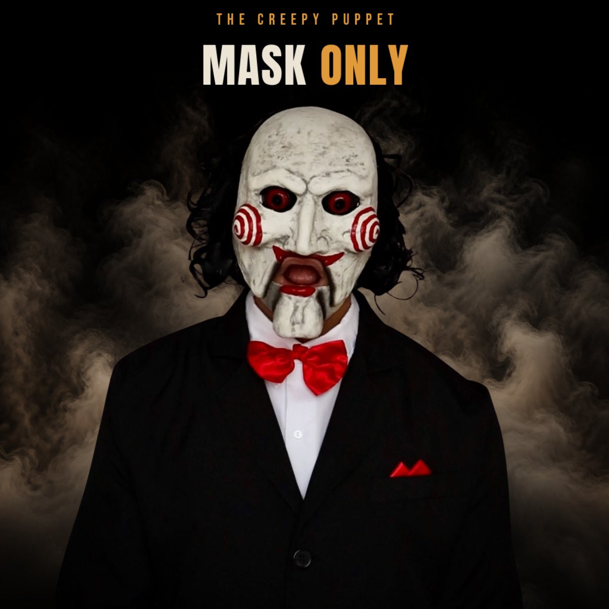 Creepy puppet mask sold on its own, without the costume
